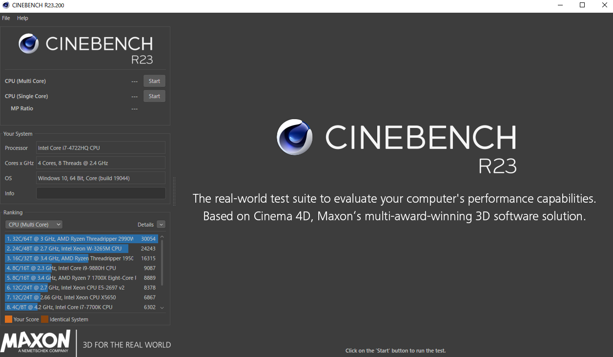 Cinebenchソフト